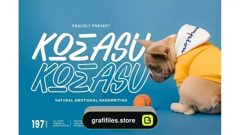 دانلود فونت انگلیسی KOEASU – Misuh Display Font