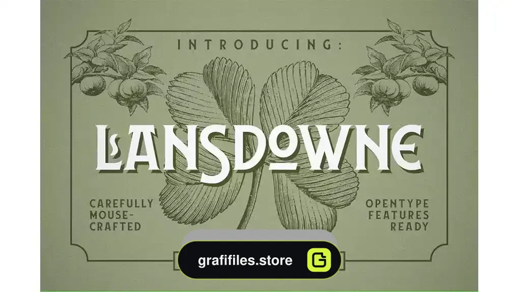 دانلود فونت انگلیسی Lansdowne