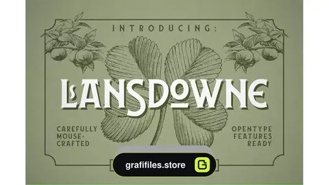 دانلود فونت انگلیسی Lansdowne