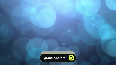 دانلود بک گراند موشن گرافیک پارتیکل آبی Large Blue Falling Particles