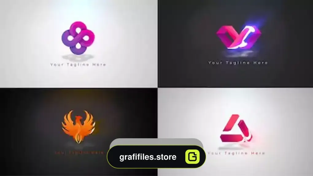 پروژه داوینچی ریزالو لوگو موشن Light Logo Reveal
