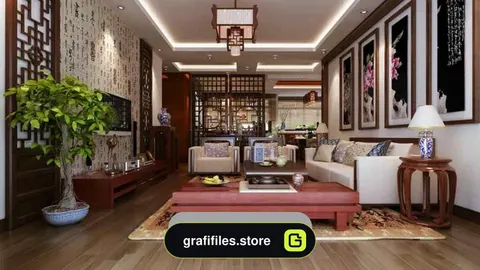 دانلود صحنه آماده نشیمن