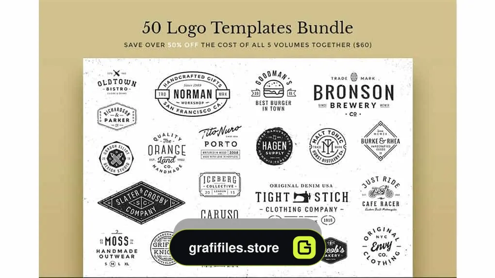 دانلود فایل لایه باز لوگو Logo Templates Bundle