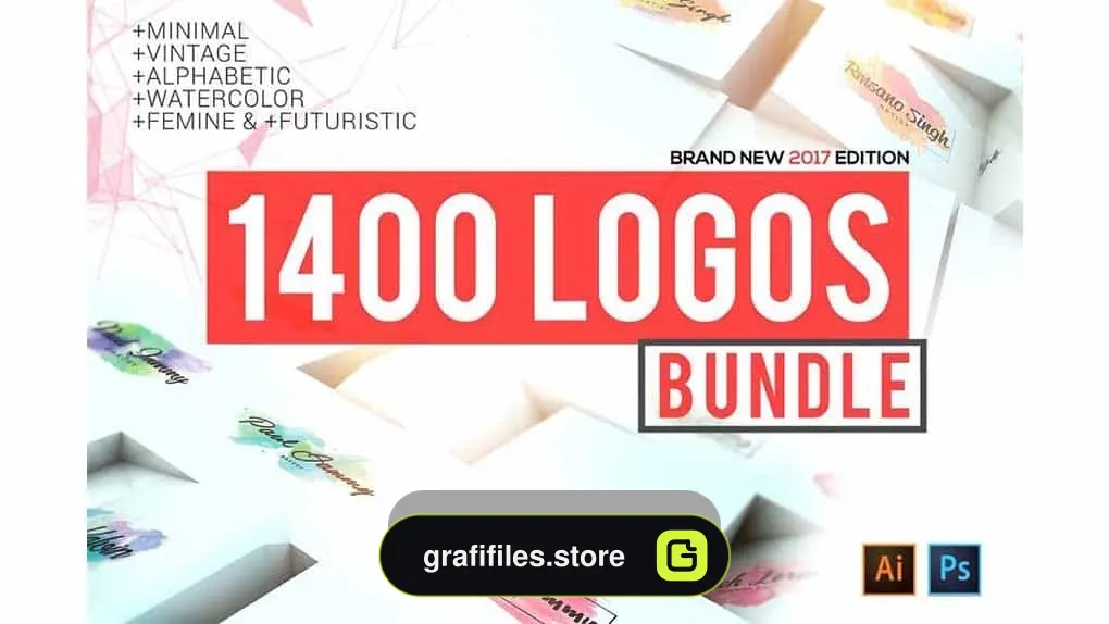 دانلود فایل لایه باز لوگو Logos Mega Bundle Pack