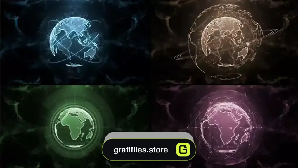 پروژه افترافکت نمایش سیاره Loop Planet