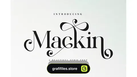 دانلود فونت انگلیسی کلاسیک Mackin – Beautiful Ligature Font