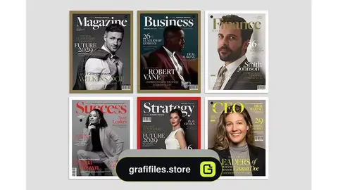 دانلود طرح لایه باز مجله Magazine Cover Templates