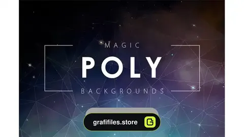 دانلود بک گراند جادویی Magic Poly Backgrounds