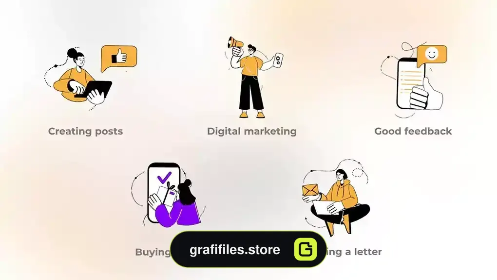 پروژه افترافکت موشن گرافیک بازاریابی Marketing – Simple Concept