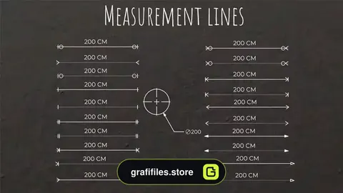 پروژه داوینچی ریزالو خطوط اندازه گیری Measurement Lines