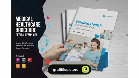 دانلود وکتور بروشور پزشکی Medical HealthCare Brochure v4