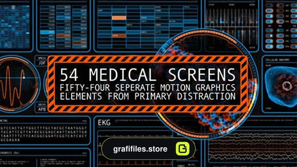 دانلود فوتیج صفحه دیجیتال با موضوع پزشکی Medical Screens