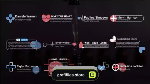 پروژه پریمیر تایتل و زیرنویس پزشکی Medical Titles &amp; Lower Thirds