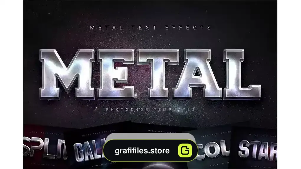 دانلود افکت متن فلزی Metal Text Effects