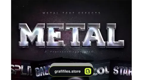 دانلود افکت متن فلزی Metal Text Effects