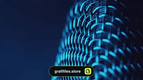 فوتیج روشن شدن میکروفون Microphone Lit Up