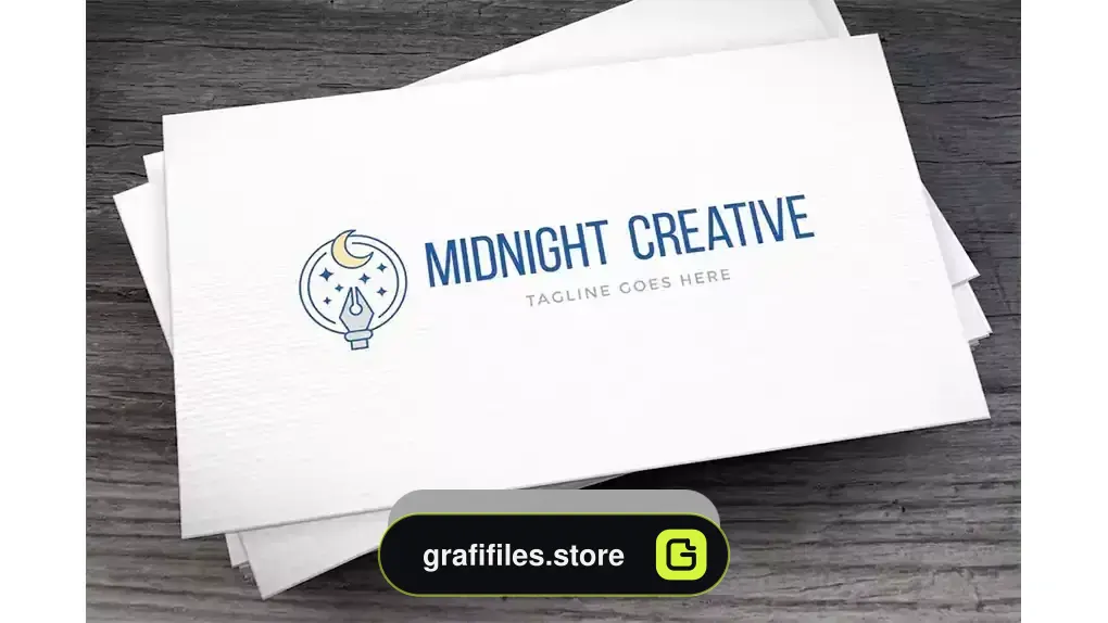دانلود وکتور لوگو نیمه شب Midnight Creative Logo Template