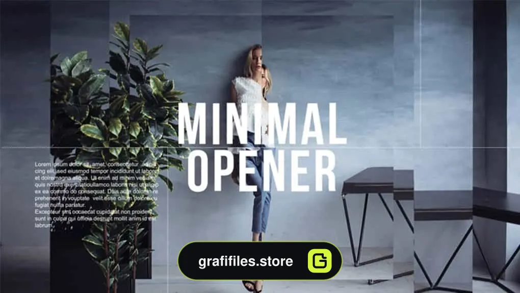 پروژه افترافکت وله مینیمال Minimal Opener