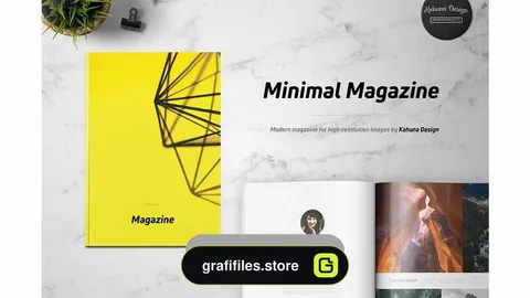 دانلود قالب آماده ایندیزاین مجله مینیمال Minimal Pro Magazine
