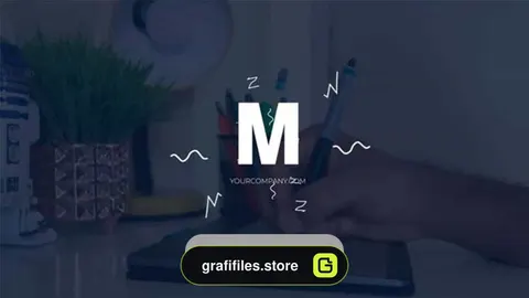 پروژه فاینال کات پرو نمایش لوگو Minimal Scribble Logo
