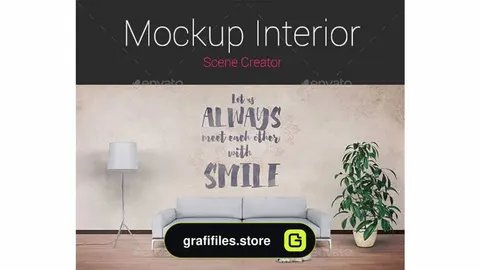 دانلود جعبه ابزار ساخت موکاپ صحنه داخلی Mockup Interior Scene Creator