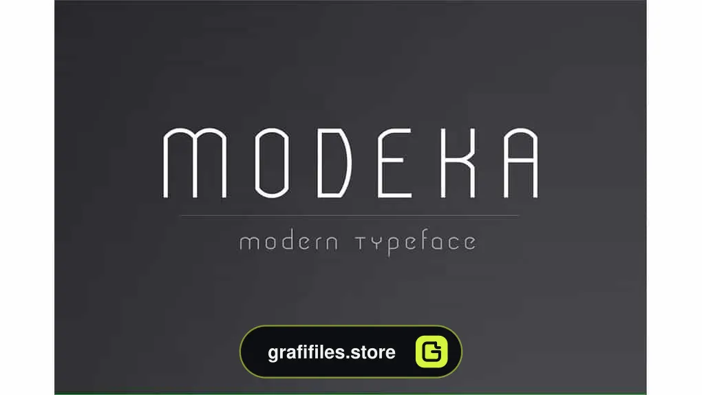 دانلود فونت انگلیسی Modeka – Modern Font
