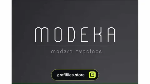 دانلود فونت انگلیسی Modeka – Modern Font