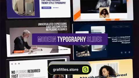 پروژه فاینال کات اسلایدشو تایپوگرافی مدرن Modern Typography Slides