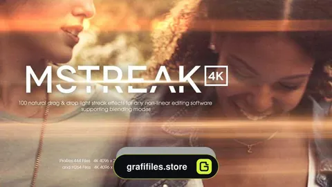 دانلود فوتیج افکت رشته نور Motion VFX mStreak