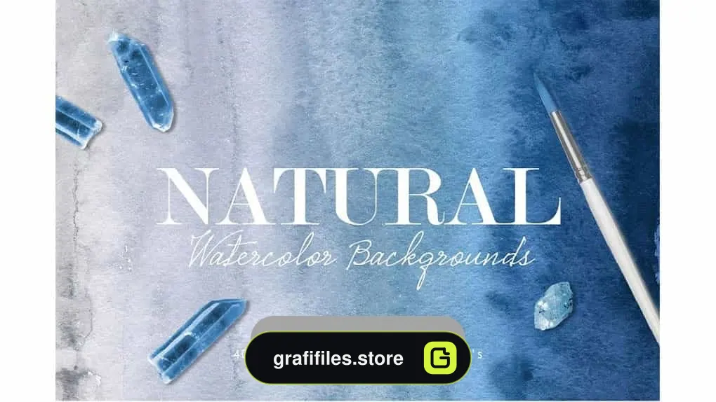 دانلود بک گراند آبرنگی Natural Watercolor Ombre Backgrounds
