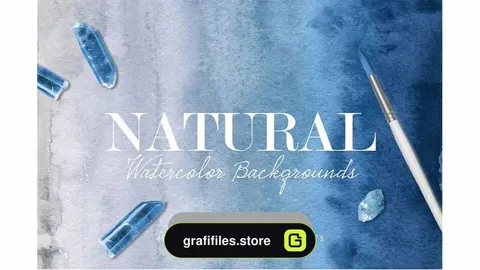 دانلود بک گراند آبرنگی Natural Watercolor Ombre Backgrounds