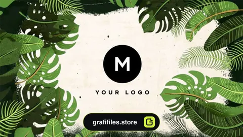 پروژه افترافکت نمایش لوگو Nature Tropical Logo Reveal