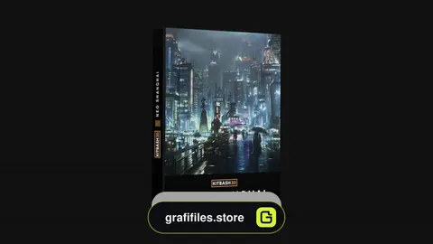 دانلود آبجکت اجزای شهری شانگهای Kitbash3D Neo Shanghai
