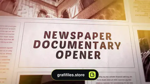 پروژه پریمیر وله روزنامه Newspaper Documentary Opener