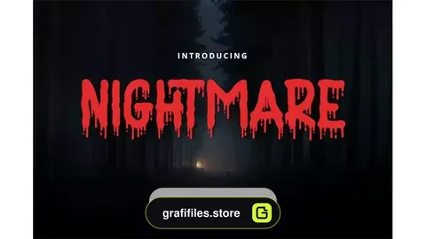 دانلود فونت انگلیسی ترسناک Nightmare