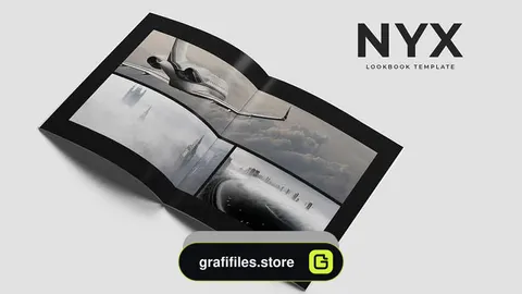 دانلود قالب آماده ایندیزاین کتاب راهنما Nyx Lookbook Template
