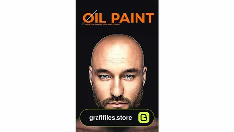 دانلود اکشن فتوشاپ تبدیل عکس به نقاشی رنگ روغن Oil Paint Action