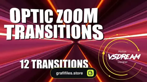 دانلود پریست افترافکت ترانزیشن اپتیک زوم Optic Zoom Transitions