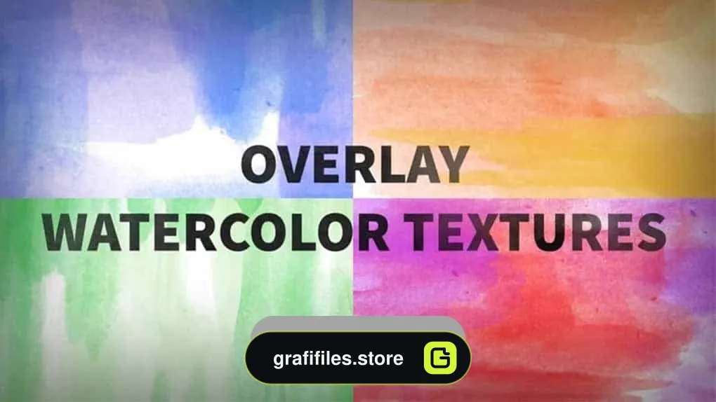 دانلود فوتیج تکسچر آبرنگی Overlay Watercolor Textures