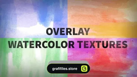 دانلود فوتیج تکسچر آبرنگی Overlay Watercolor Textures
