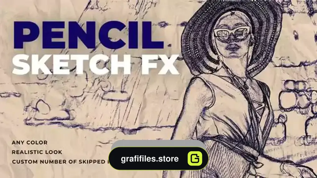 پروژه داوینچی ریزالو افکت طرح کاغذی Paper Sketch Effect
