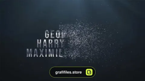 پروژه افترافکت تیتراژ پایانی فیلم Particles Credits
