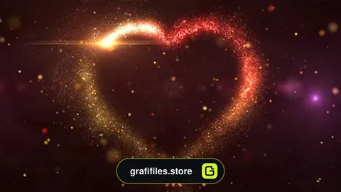 دانلود فوتیج پارتیکل قلب Particles Heart