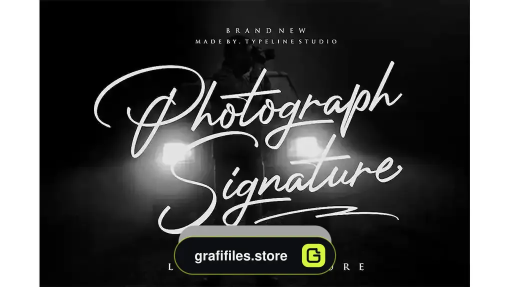 دانلود فونت انگلیسی به سبک امضا Photograph Signature