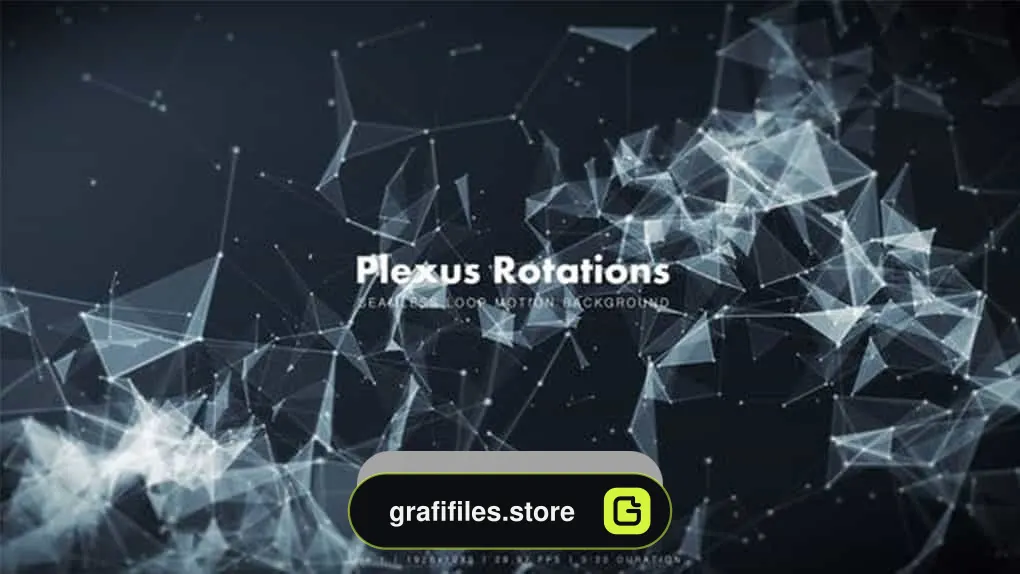 دانلود بک گراند موشن گرافیک Plexus Rotations