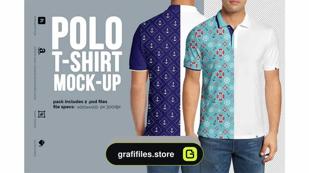 دانلود موکاپ تیشرت Polo shirt Mock-Up