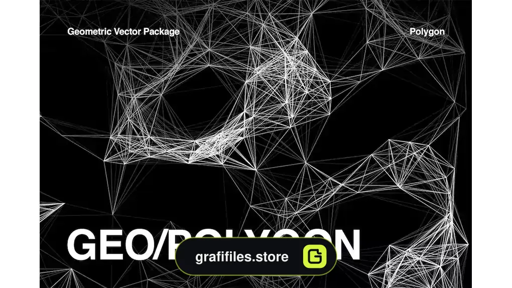 دانلود وکتور بک گراند هندسی چند ضلعی Polygon Geometric Collection