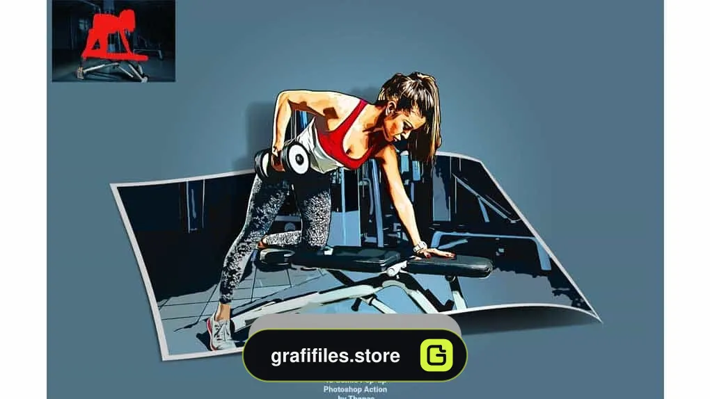اکشن فتوشاپ ساخت کمیک بوک – 48 Comic Pop-ups