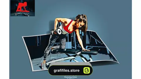 اکشن فتوشاپ ساخت کمیک بوک – 48 Comic Pop-ups