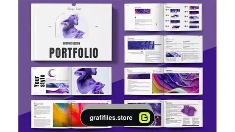دانلود قالب ایندیزاین نمونه کار Portfolio Landscape